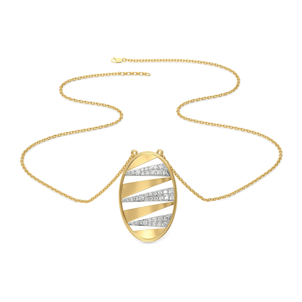 The Editorial Edge - Lab Diamond Necklace close view