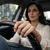 The Editorial Edge Lab Diamond Cocktail Ring wears by woman