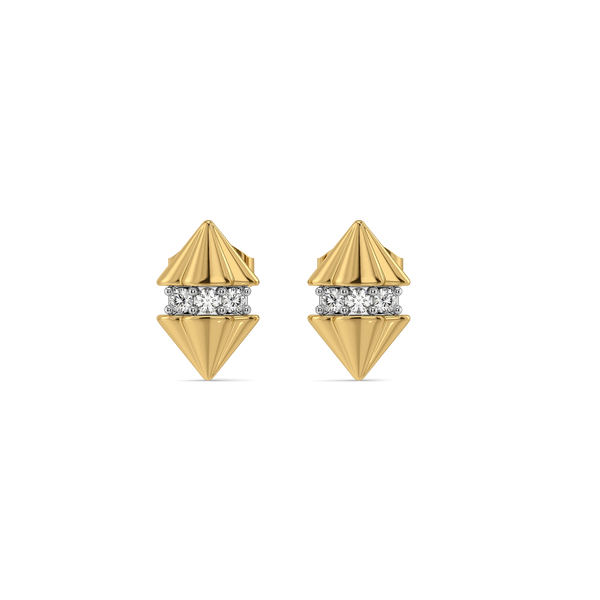 Paris Silhouette - Lab Diamond Stud Earrings
