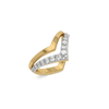 Groundbreaking V Lab Grown Diamond Ring- Perspective view
