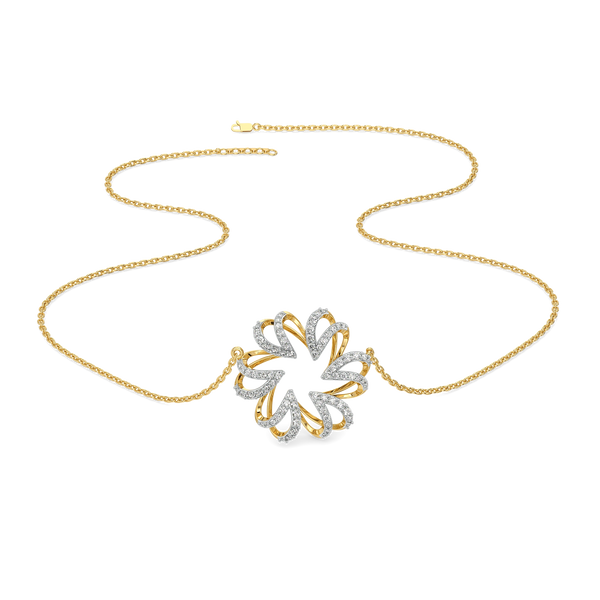 High-Fashion Lapel Lab Diamond Necklace