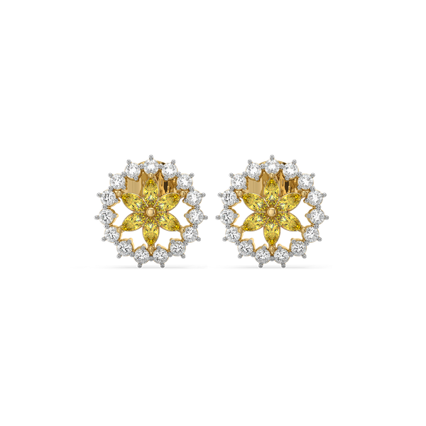 Lukson lab-grown diamond stud earrings