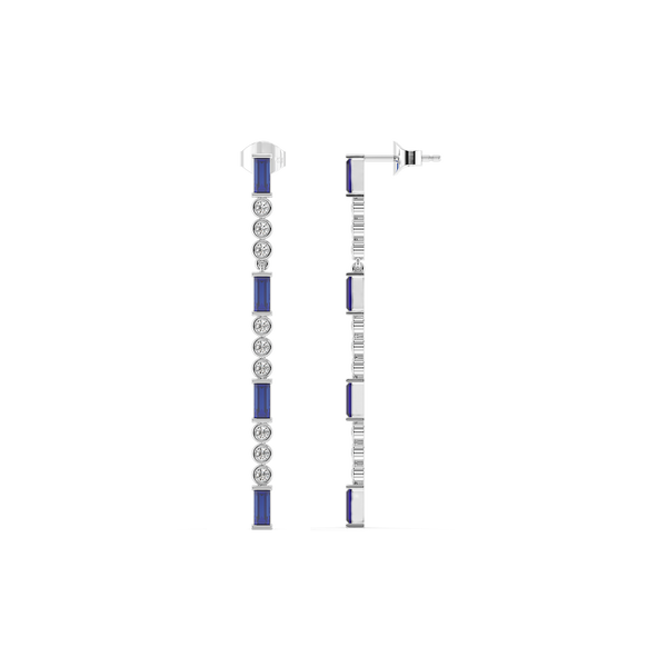 Nightfall Lab Grown Diamond Drop Earrings Online - Lukson