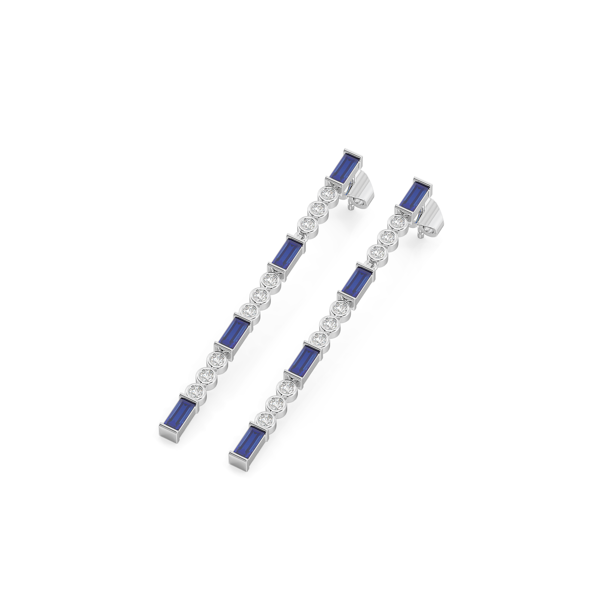 Nightfall - Lab Diamond Drop Earrings