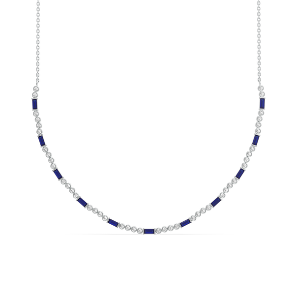 Nightfall - Lab Grown Diamond Tennis Necklace - Lukson