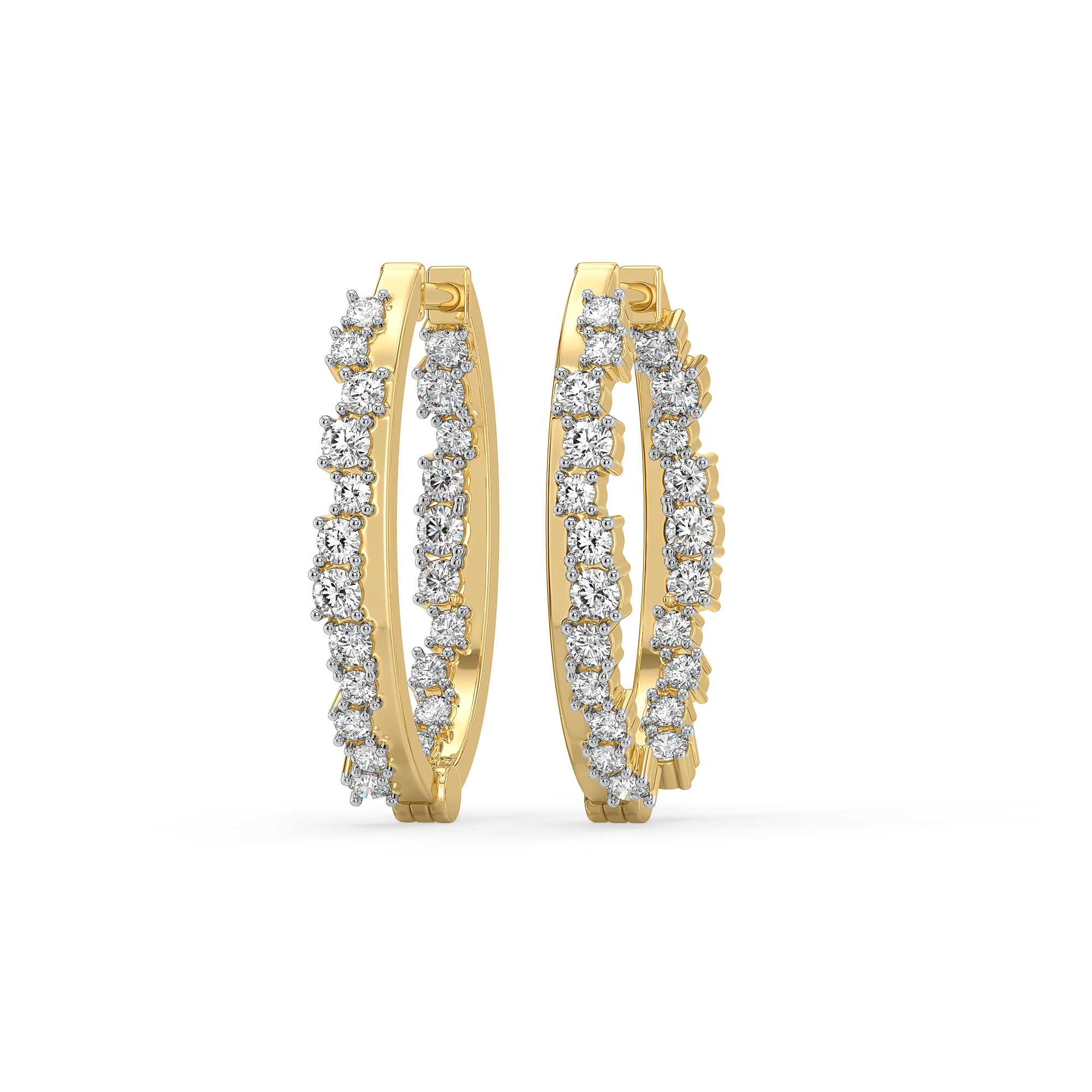Daybreak Huggies - Lab Diamond Earrings