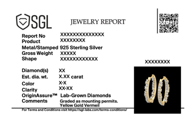 CertifiedLukson Daybreak Huggies 18k Gold Lab Grown Diamond Earrings for Women