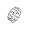 Lukson Lab Grown Diamond Solitaire Eternity Ring