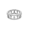 Lukson Lab Grown Diamond Solitaire Eternity Ring for Women