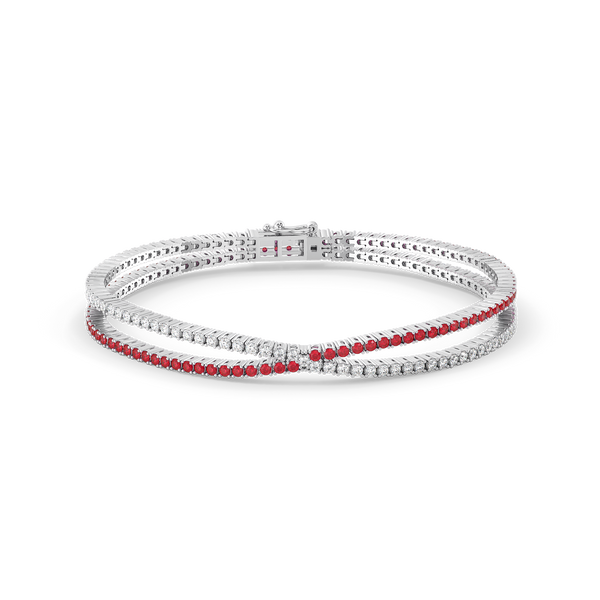 Lukson Scarlet Whisper - Lab Grown Diamond Tennis Bracelet