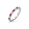 Lukson Scarlet Whisper Lab Grown Diamond Eternity Ring
