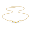 Lukson Honeyline - Lab Grown Diamond and Citrine Necklace