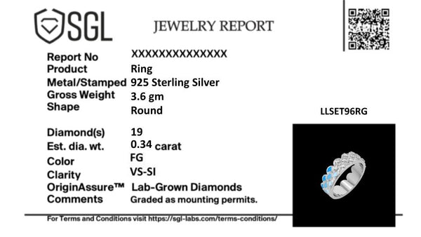 Blue Haze - Lab Diamond Eternity Ring