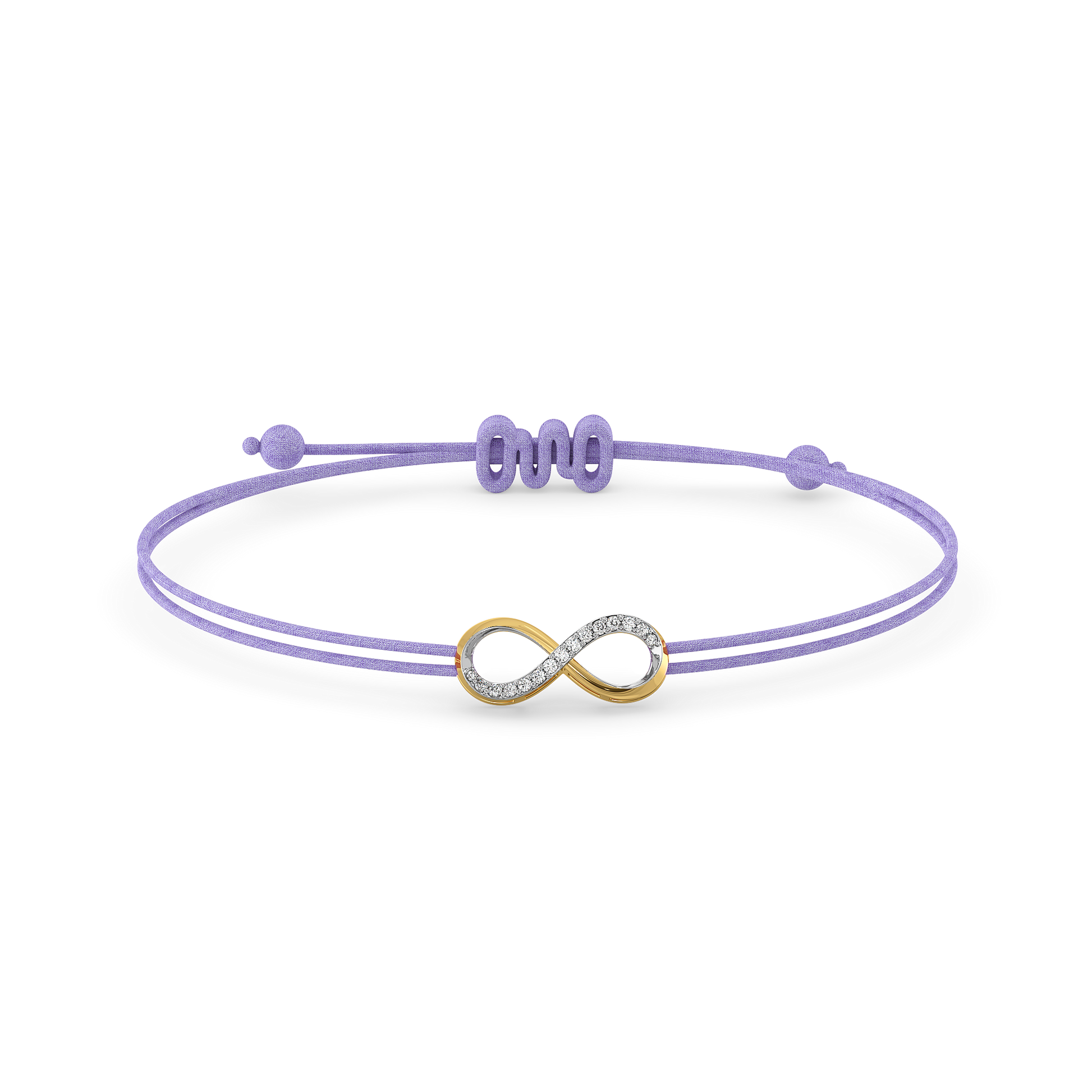 Tie of Infinity – Lab Diamond BFF Bracelet