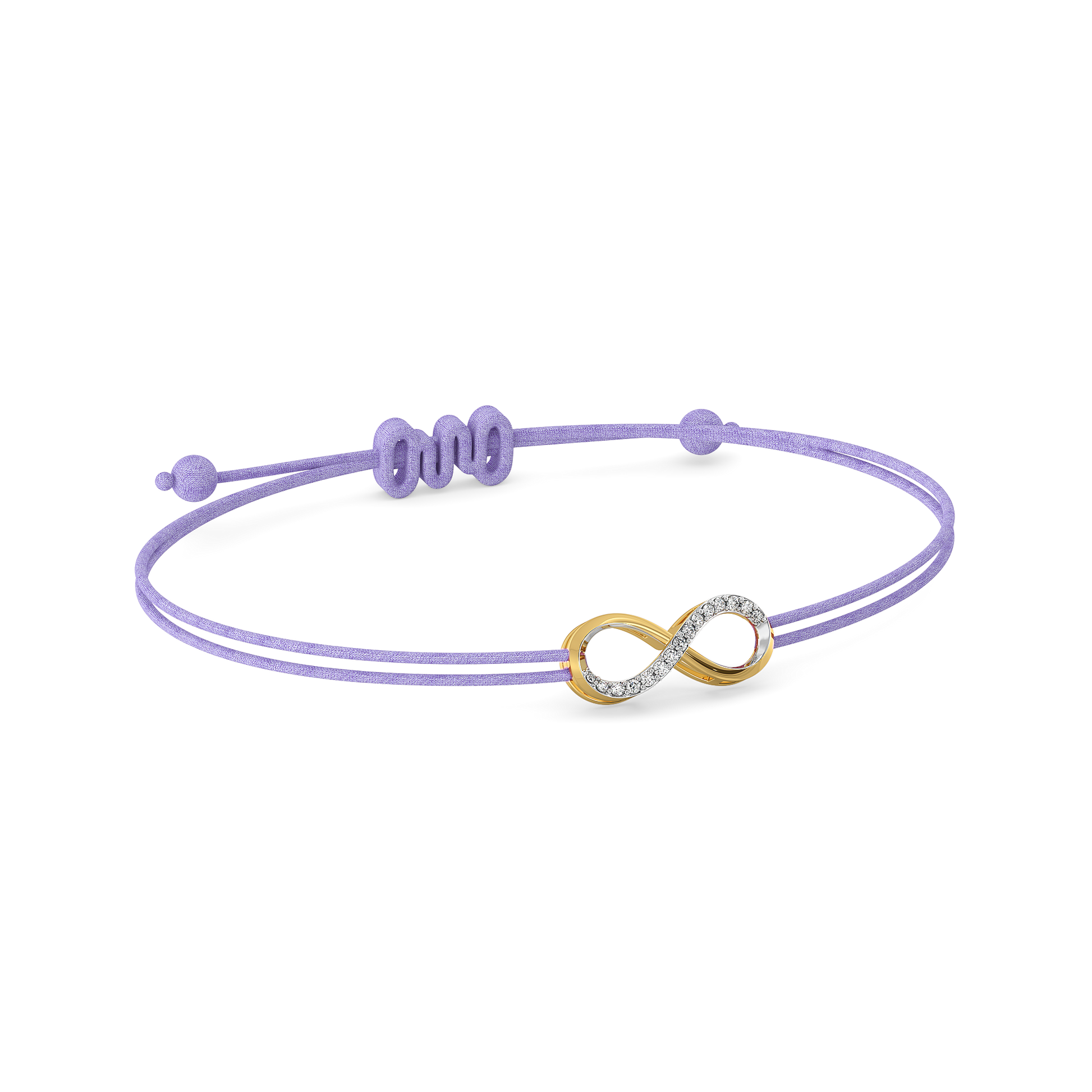Tie of Infinity – Lab Diamond BFF Bracelet