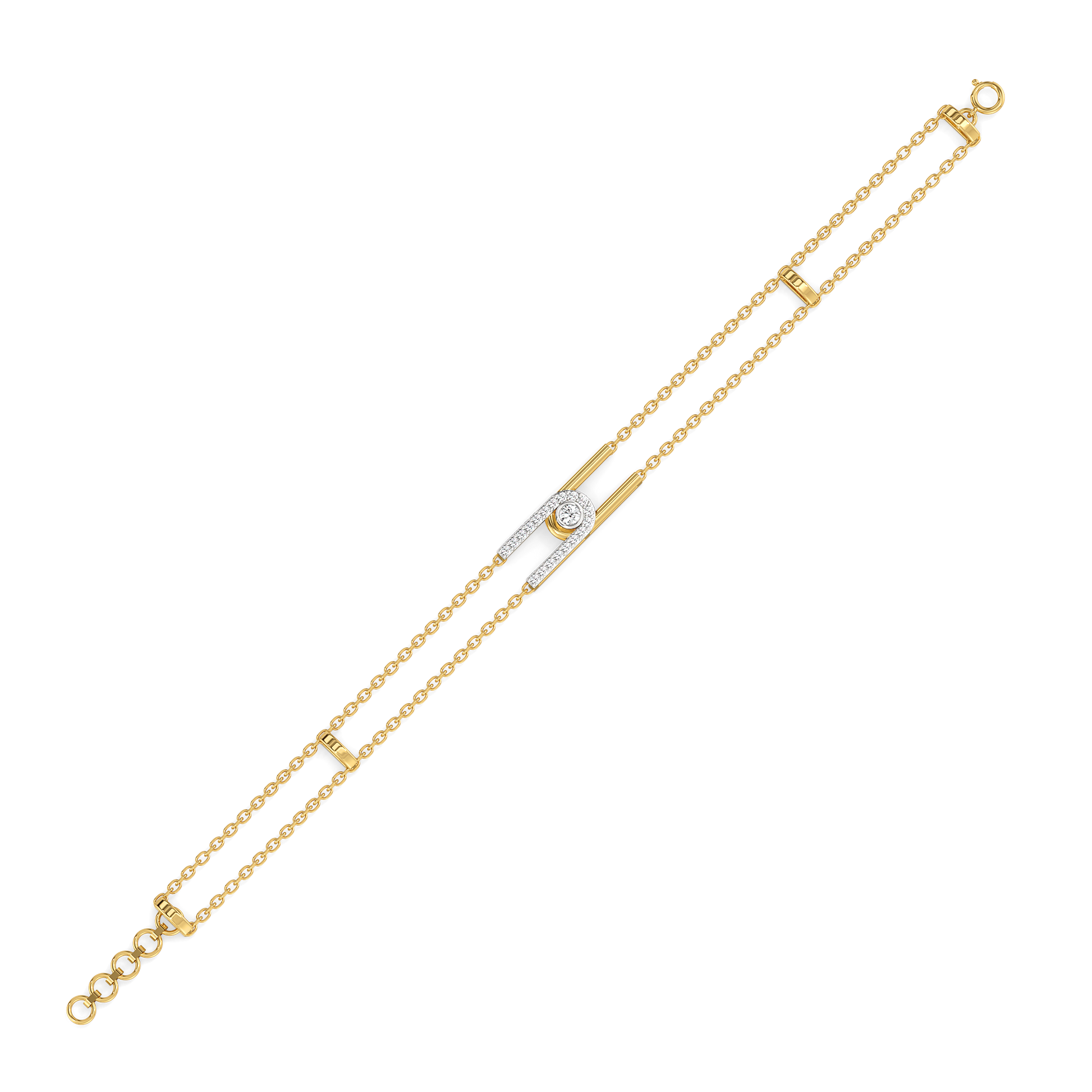 Linked For Life – Lab Diamond Bracelet