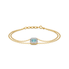 Coastal Calm - Lab Grown Diamond Aquamarine Bracelet for Women - Lukson