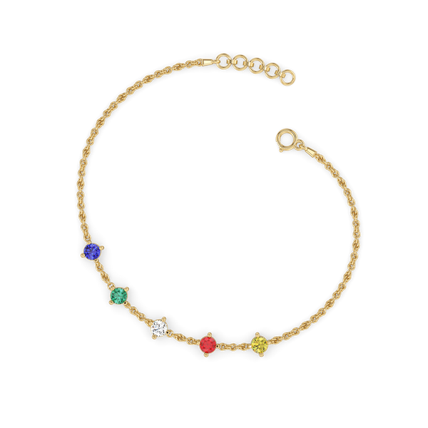 Color-Coded Monica – Lab Diamond Bracelet