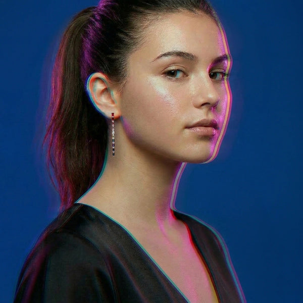 Colourburst - Lab Diamond Drop Earrings