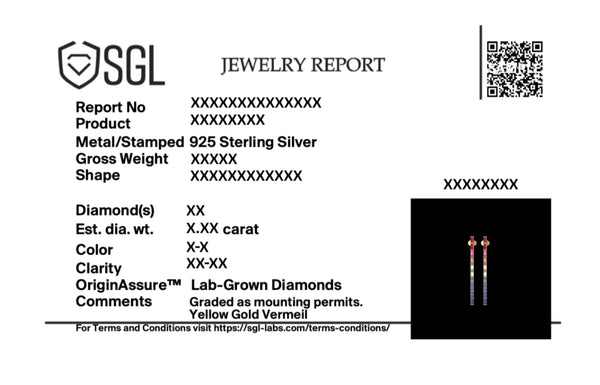 Colourburst - Lab Diamond Drop Earrings
