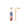Colour Glitch - Lab Diamond Drop Earrings