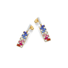 Colour Glitch - Lab Diamond Drop Earrings