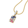 Colour Glitch - Lab Diamond Pendant