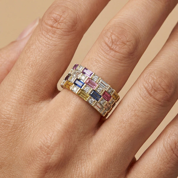 Colour Glitch - Lab Diamond Ring