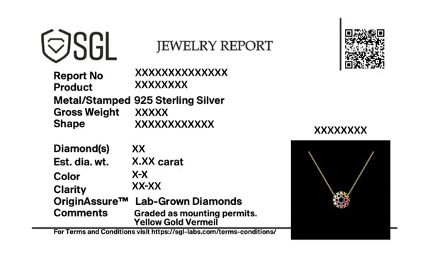 Chromatic Loop - Lab Diamond Necklace