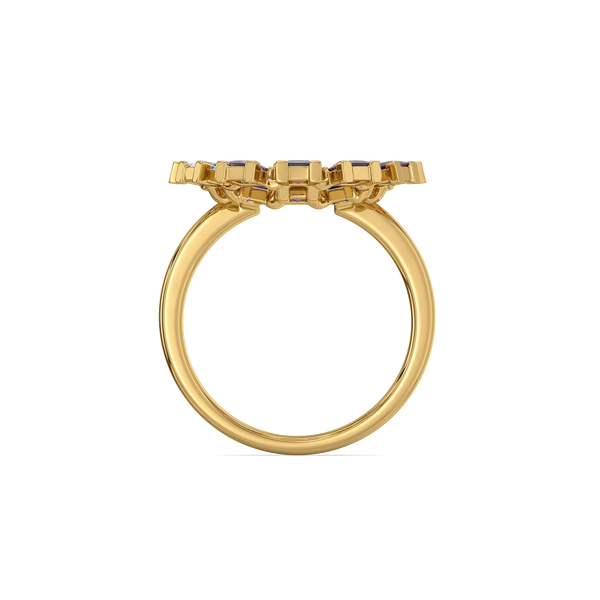 Chromatic Loop - Lab Diamond Ring