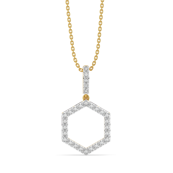 Offbeat Edge - Lab Diamond Pendant