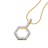 Offbeat Edge - Lab Diamond Pendant