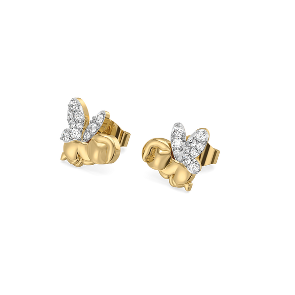 Lukson lab grown diamond stud earrings for women