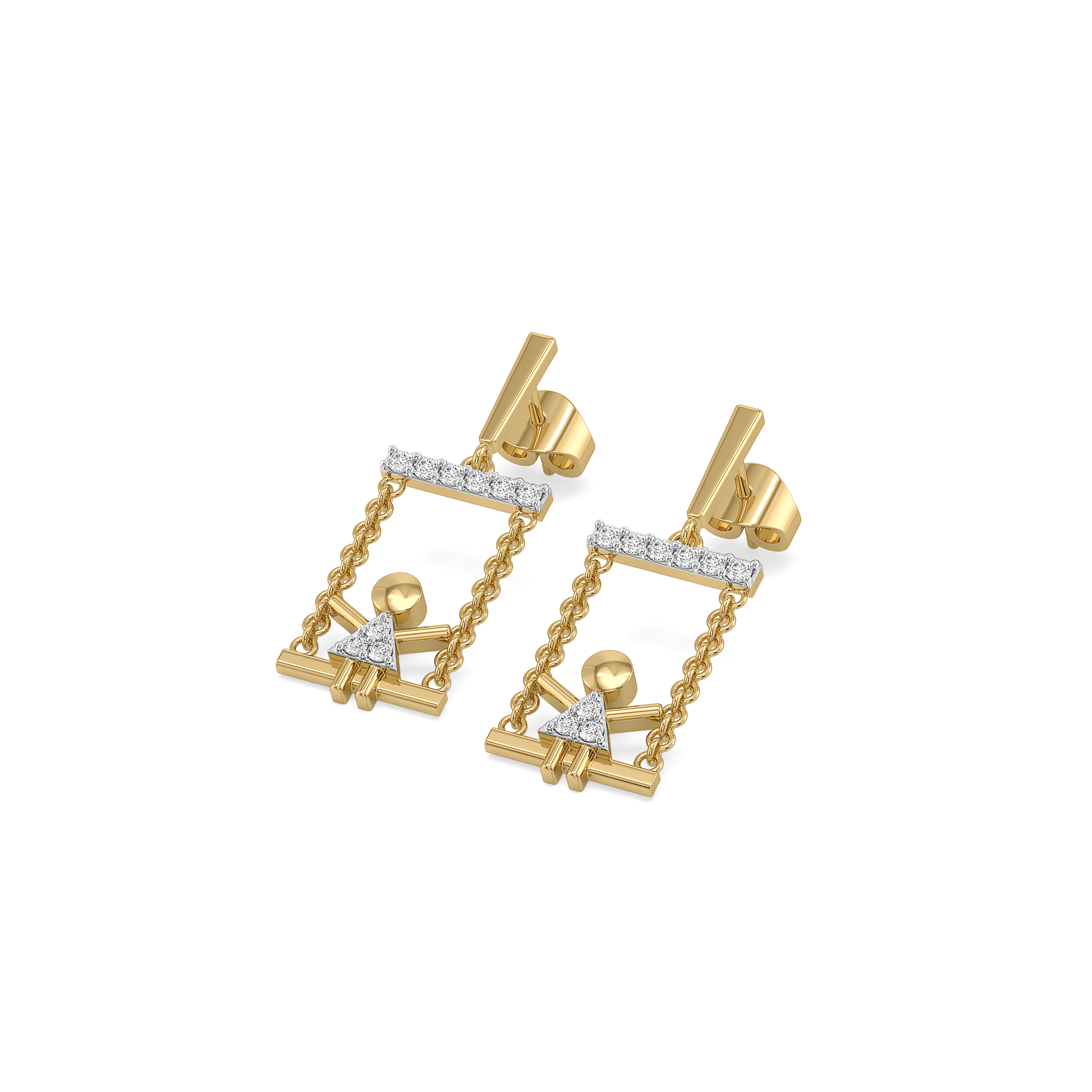 Little Swing - Lab Diamond Drop Earrings