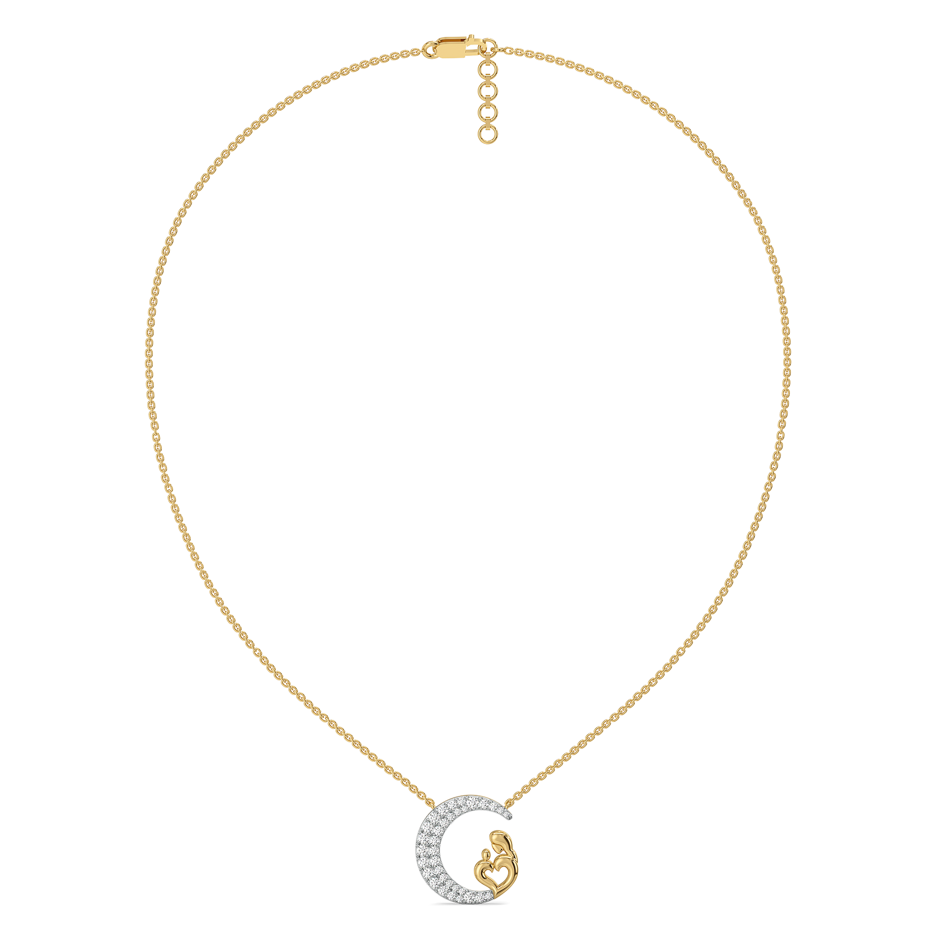 Mother Moon - Lab Diamond Necklace
