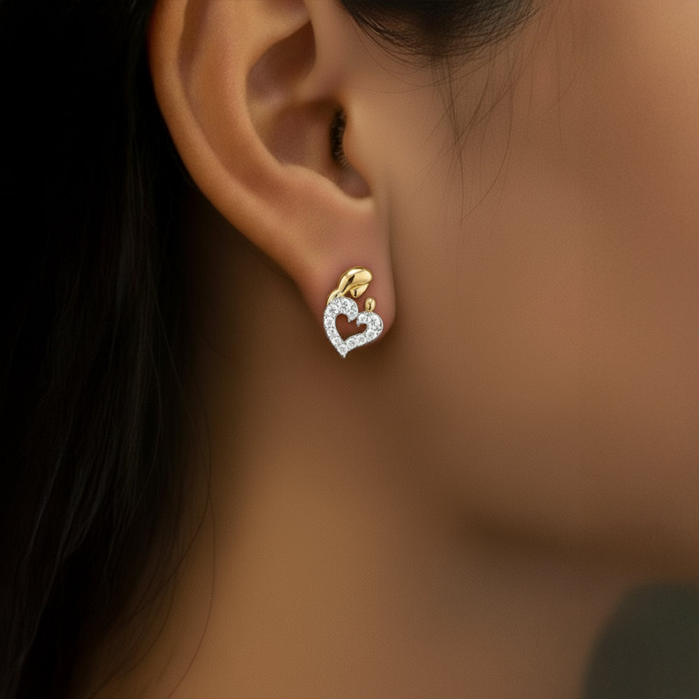 Mother Moon - Lab Diamond Stud Earrings