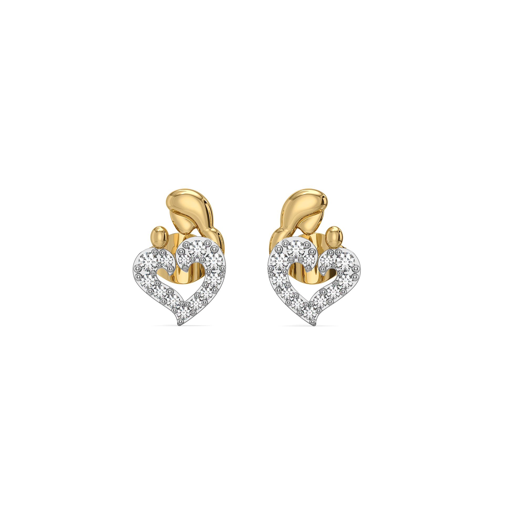 Mother Moon - Lab Diamond Stud Earrings