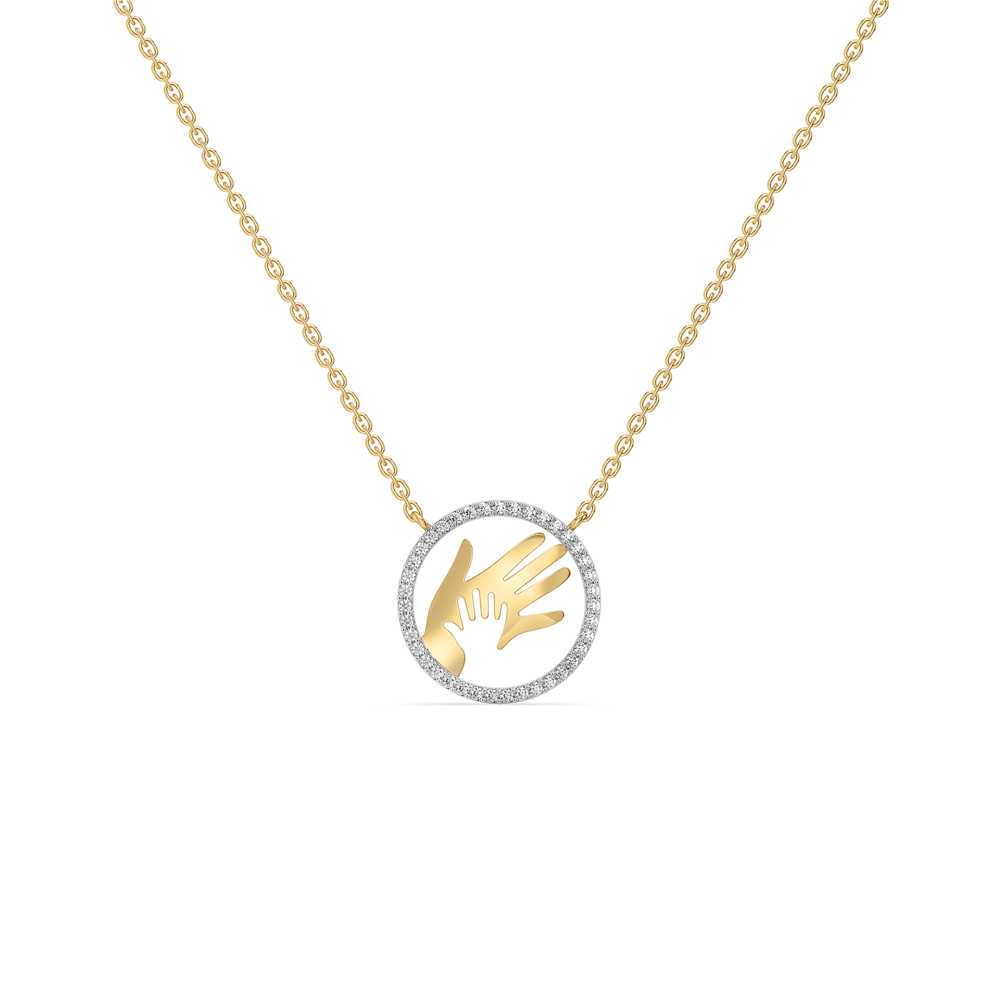 Hand in Hand - Lab Diamond Necklace