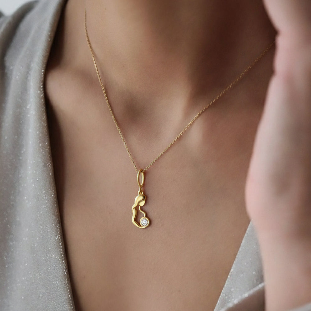 Warm Embrace - Lab Diamond Pendant