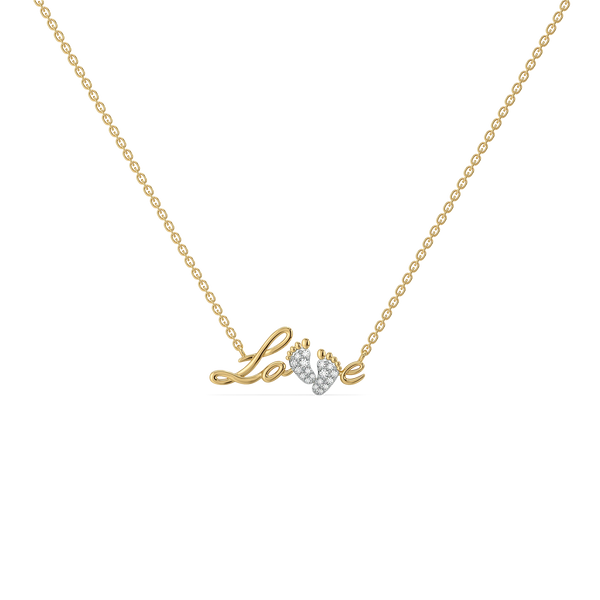 Lukson First Steps Lab Grown Diamond Necklace