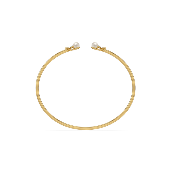 Winter Pearls - Lab Diamond Bangle