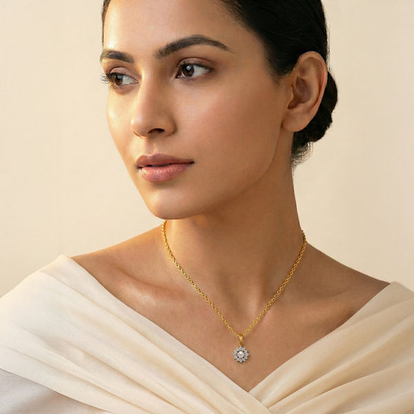 Crystal Pearls - Lab Diamond Pendant