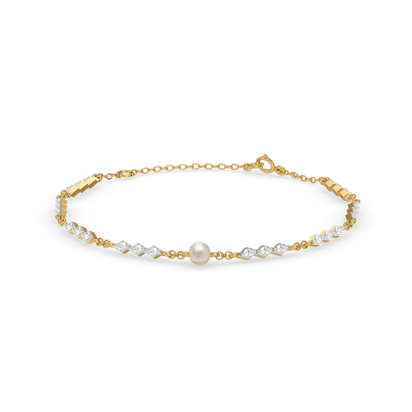 Lukson Snow Kissed Pearl - Lab GrownDiamond Bracelet