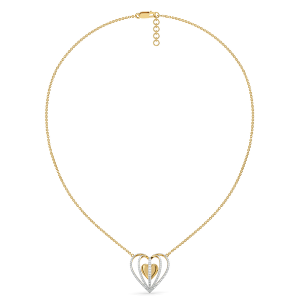 Wrapped in Love - Lab Grown Diamond Necklace Online in India- Lukson