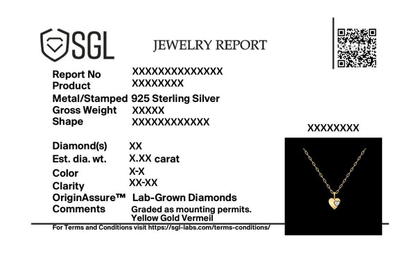 Flip of Love - Lab Diamond Necklace