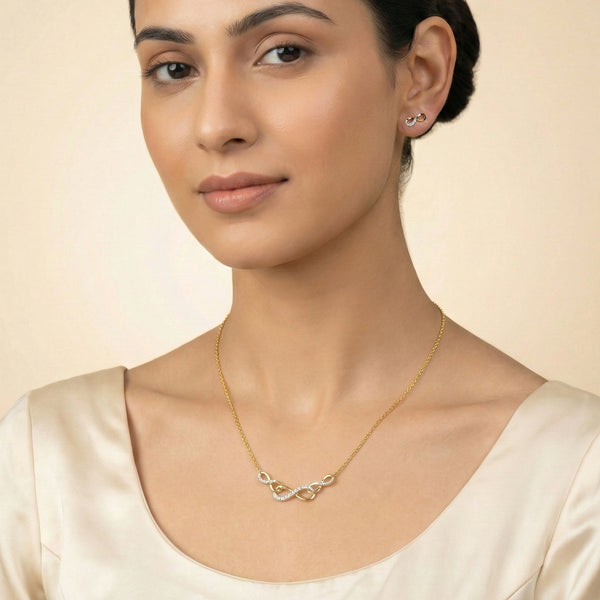 Eternal Infinity - Lab Diamond Stud Earrings