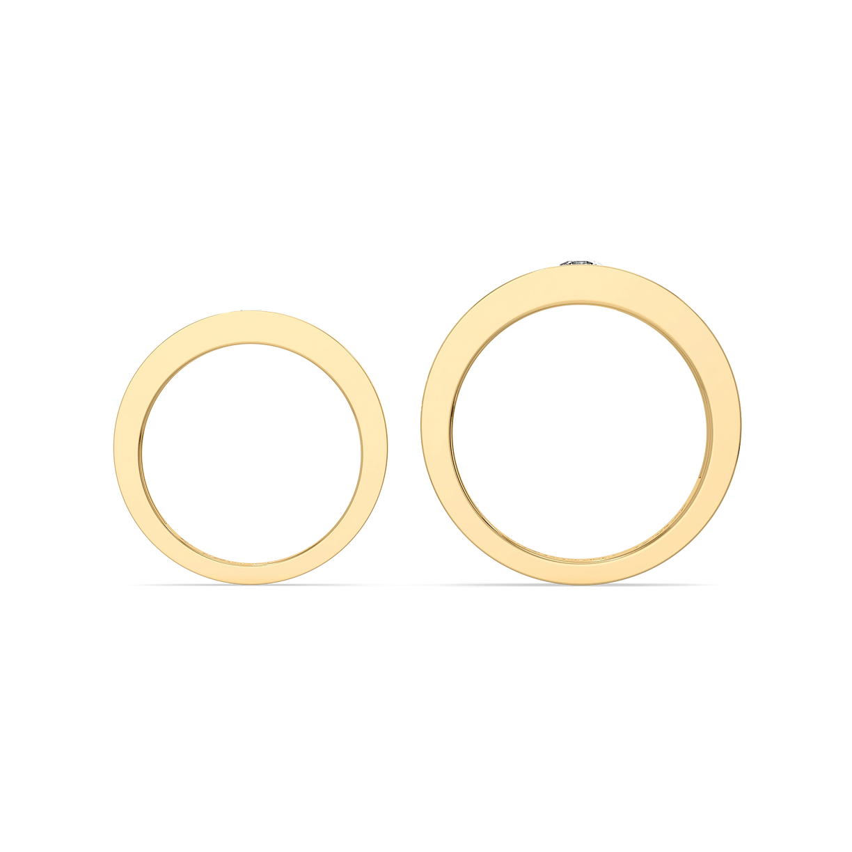 Lukson 18kt Gold Lab Grown Diamond Couple Band Rings Online