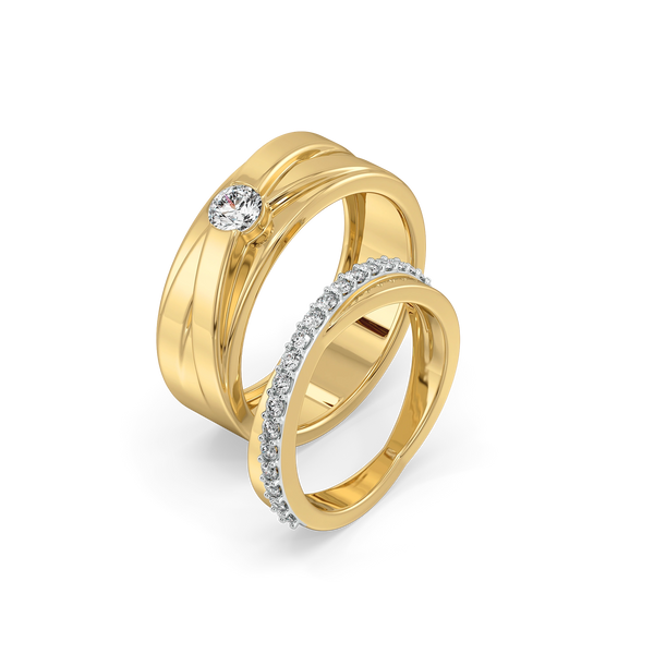 Lukson Classic Lab Grown Diamond Couple Band Rings Online