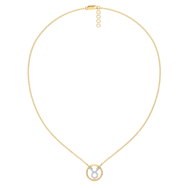 Lukson Taurus Glow Lab Grown Diamond Necklace for Women