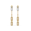 Linkin' It Up Lab Diamond Drop Earrings